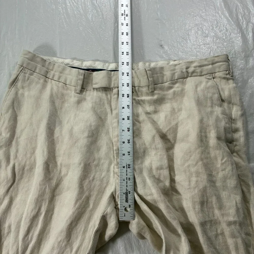 VTG Polo Ralph Lauren 100% Linen Men’s Baggy Pants 40x30